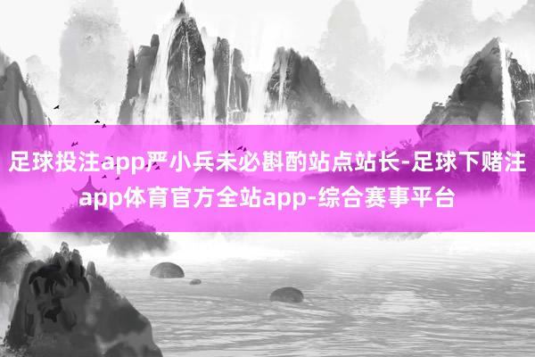 足球投注app严小兵未必斟酌站点站长-足球下赌注app体育官方全站app-综合赛事平台